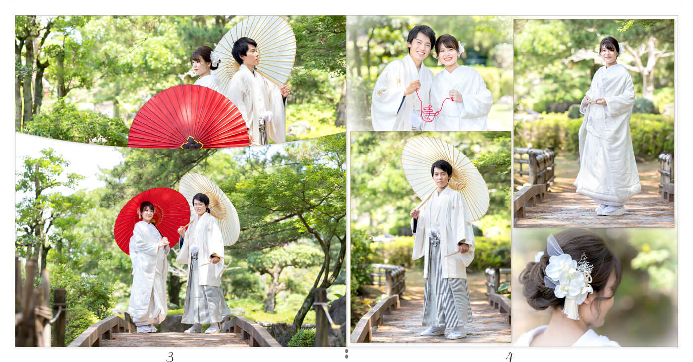 3～4ページ 日向景修園・一ツ葉サンビーチ 前撮り