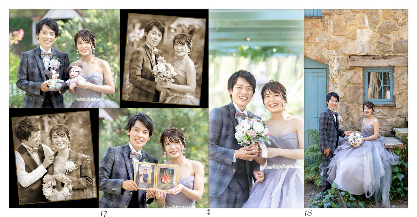 17～18ページ 日向景修園・一ツ葉サンビーチ 前撮り