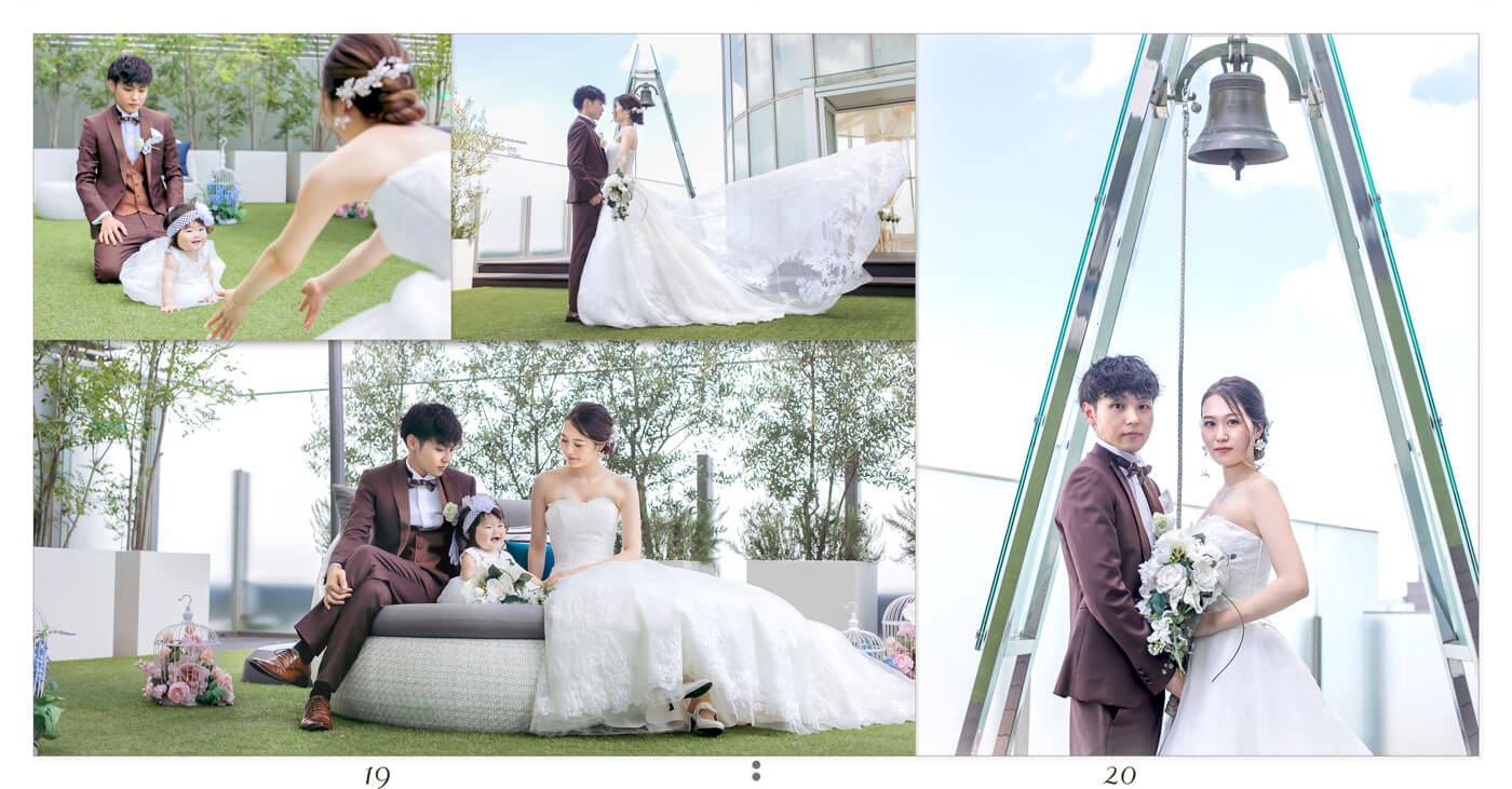19～20ページ ANAクラウンプラザホテル岡山 フォトウエディングアルバム