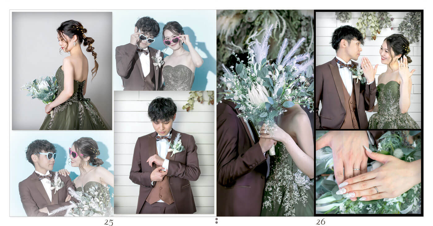 25～26ページ ANAクラウンプラザホテル岡山 フォトウエディングアルバム