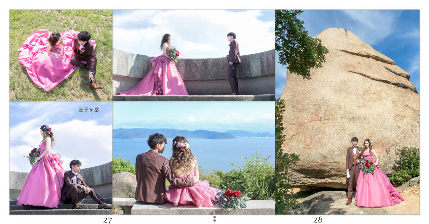 27～28ページ 王子ヶ岳 フォトウエディングアルバム