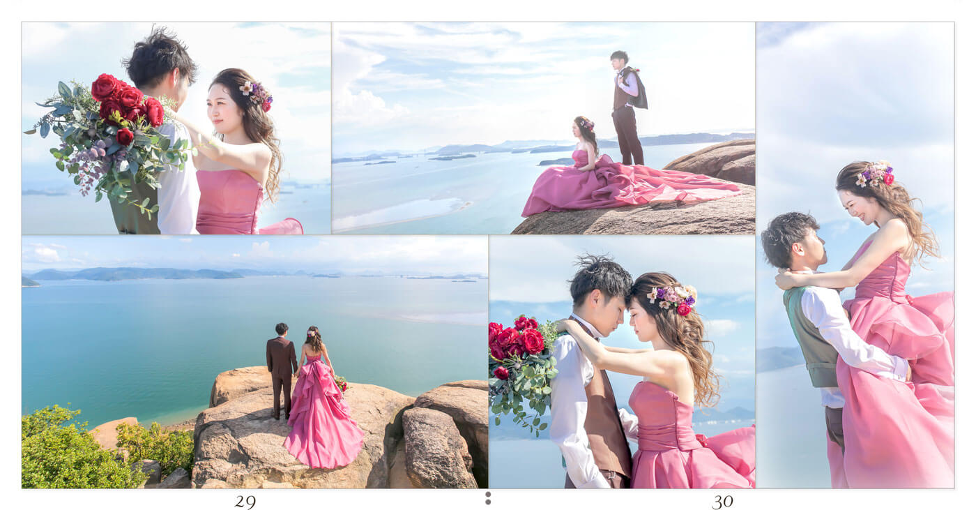 29～30ページ 王子ヶ岳 フォトウエディングアルバム