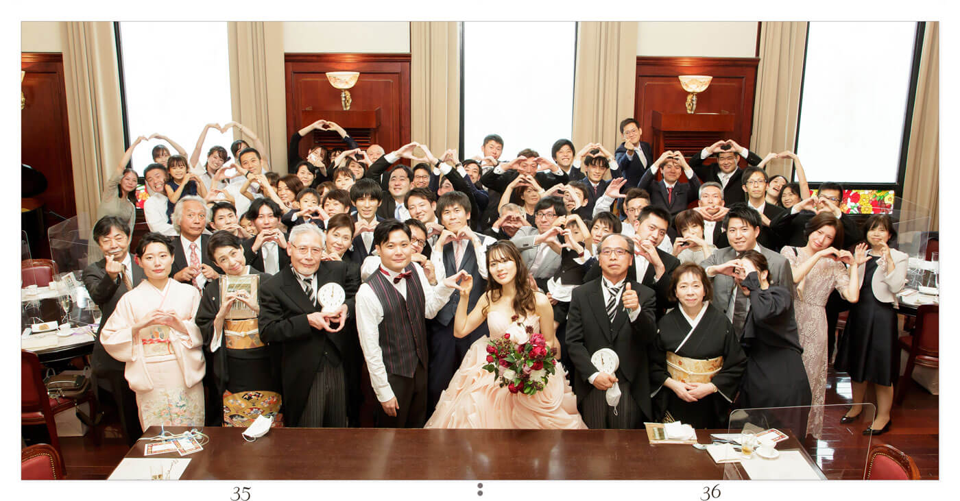 35～36ページ マリーゴールド門司港迎賓館 結婚式アルバム