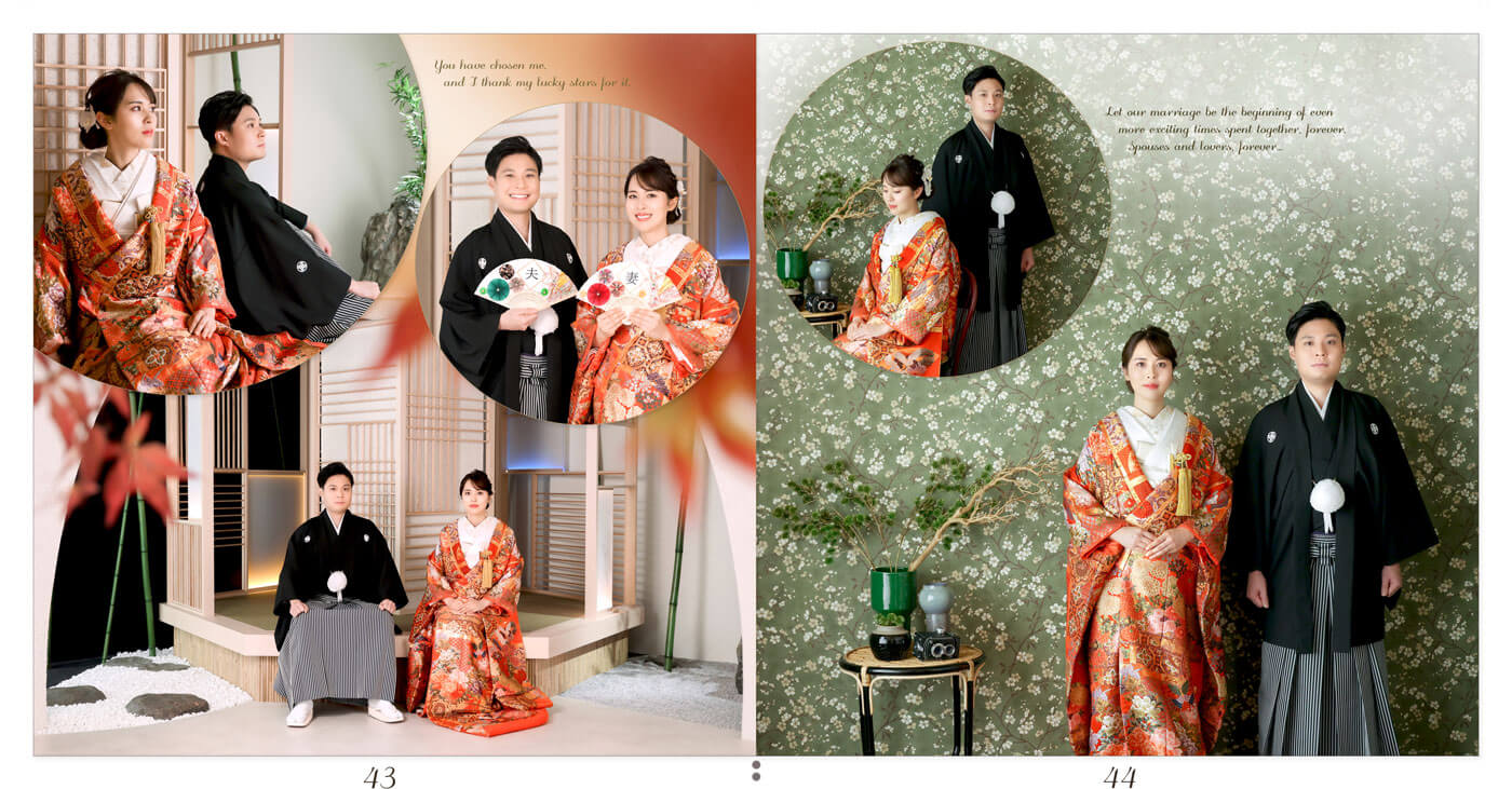 43～44ページ 和装 前撮り