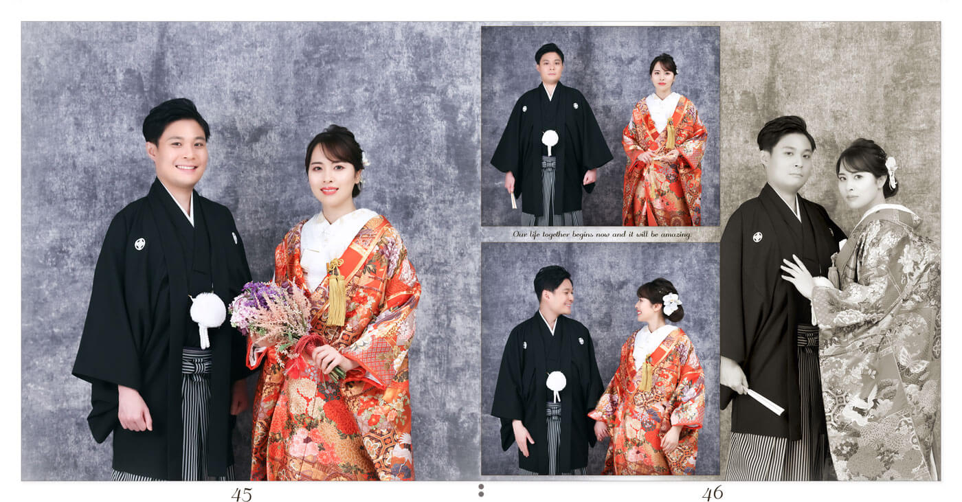 45～46ページ 和装 前撮り