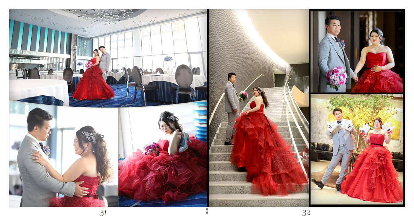 31～32ページ ノートルダム神戸 前撮りアルバム