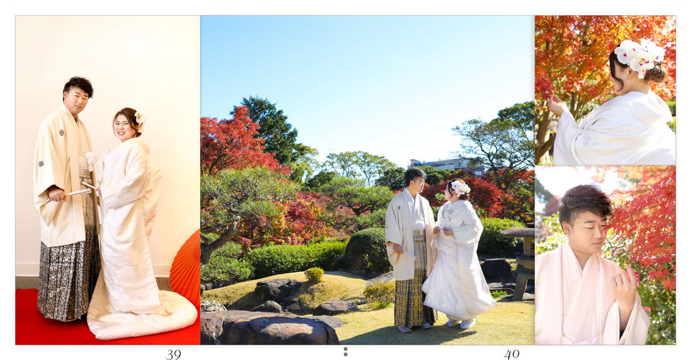 39～40ページ 和装前撮りアルバム