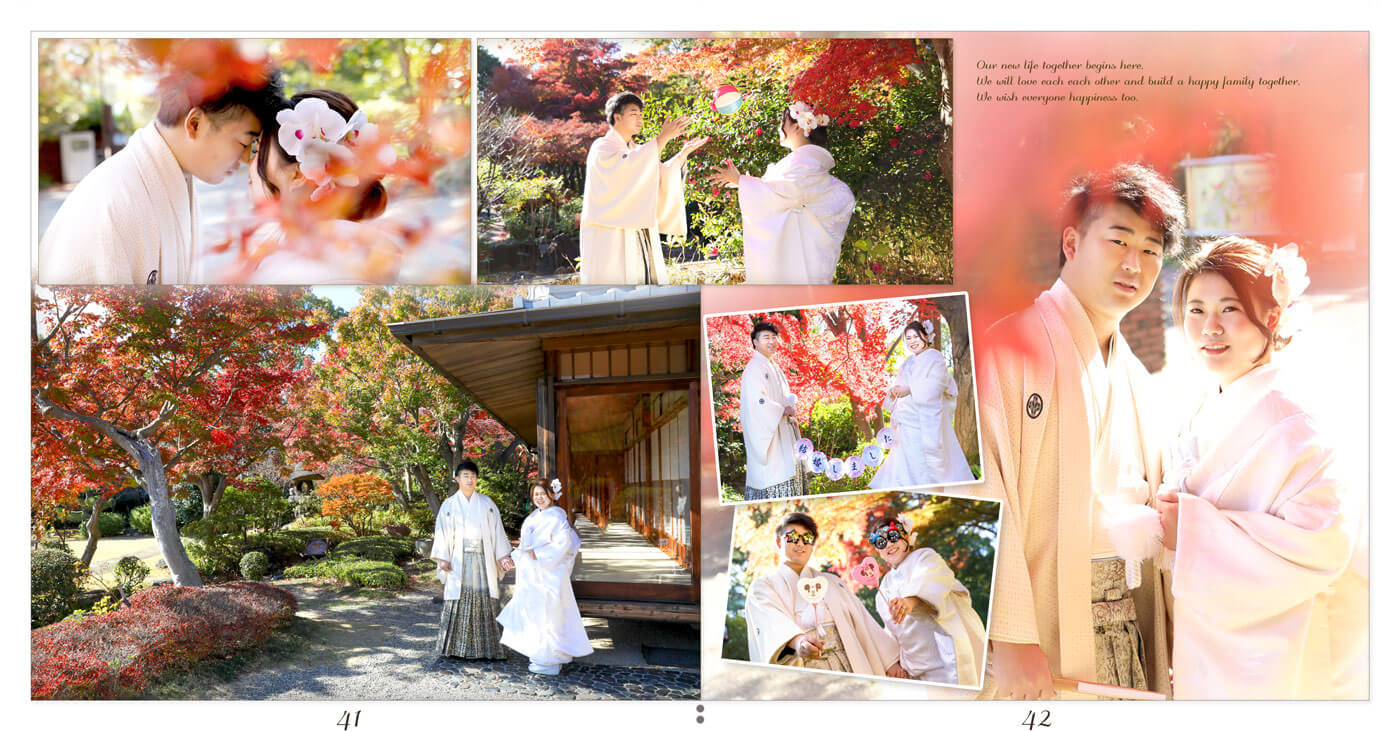 41～42ページ 和装前撮りアルバム