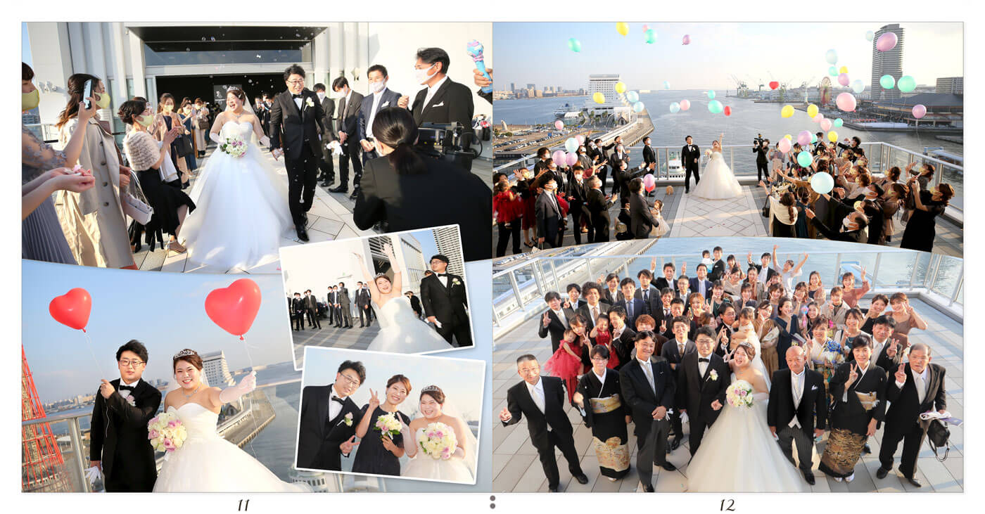 11～12ページ ノートルダム神戸 結婚式アルバム
