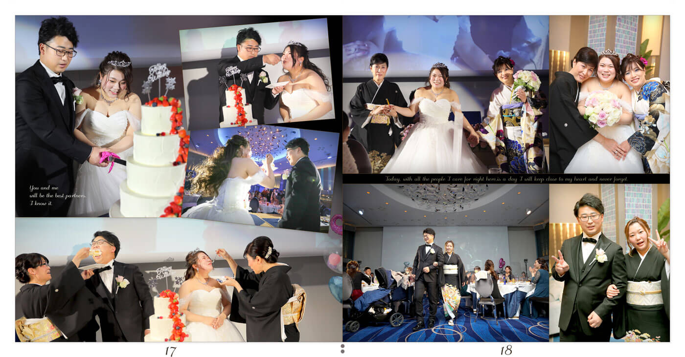 17～18ページ ノートルダム神戸 結婚式アルバム