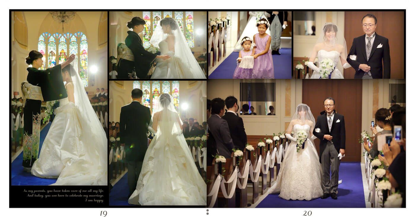 19～20ページ アニヴェルセルみなとみらい横浜 結婚式アルバム