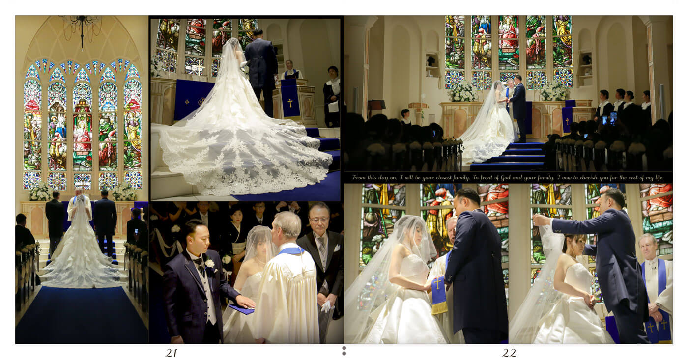 21～22ページ アニヴェルセルみなとみらい横浜 結婚式アルバム
