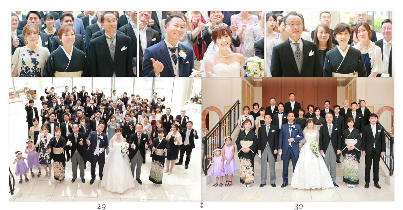 29～30ページ アニヴェルセルみなとみらい横浜 結婚式アルバム