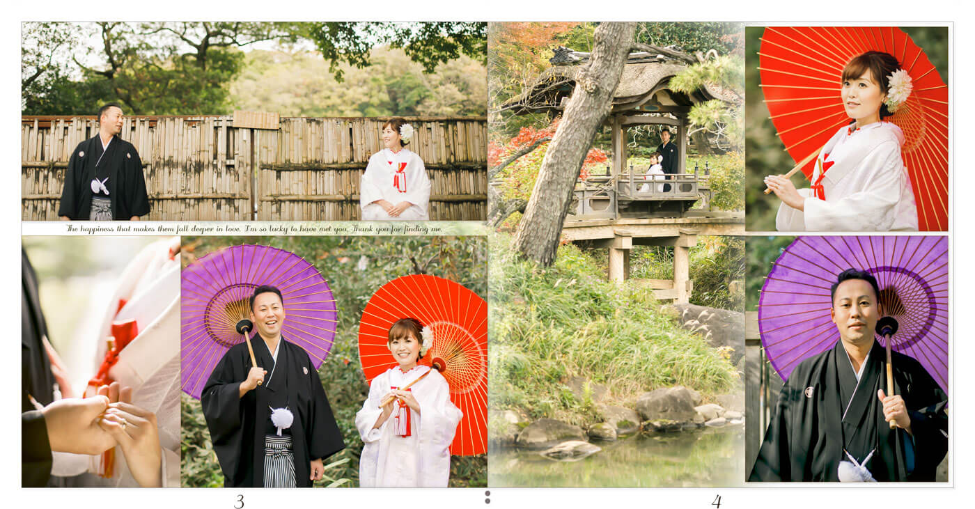 3～4ページ 三渓園 前撮りアルバム