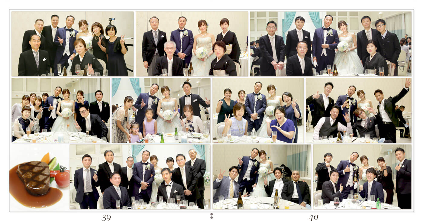 39～40ページ アニヴェルセルみなとみらい横浜ヴィラリヤド 披露宴アルバム