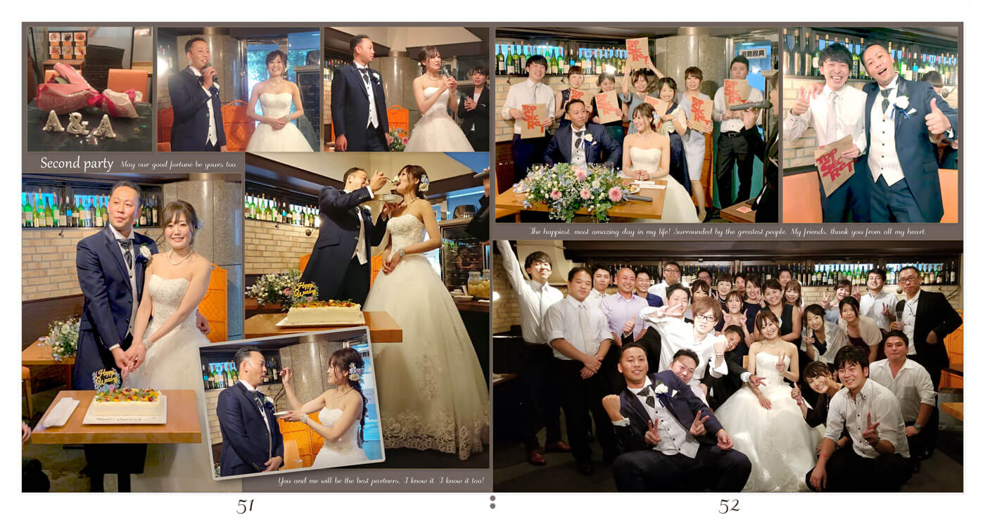 51～52ページ アニヴェルセルみなとみらい横浜ヴィラリヤド 披露宴アルバム
