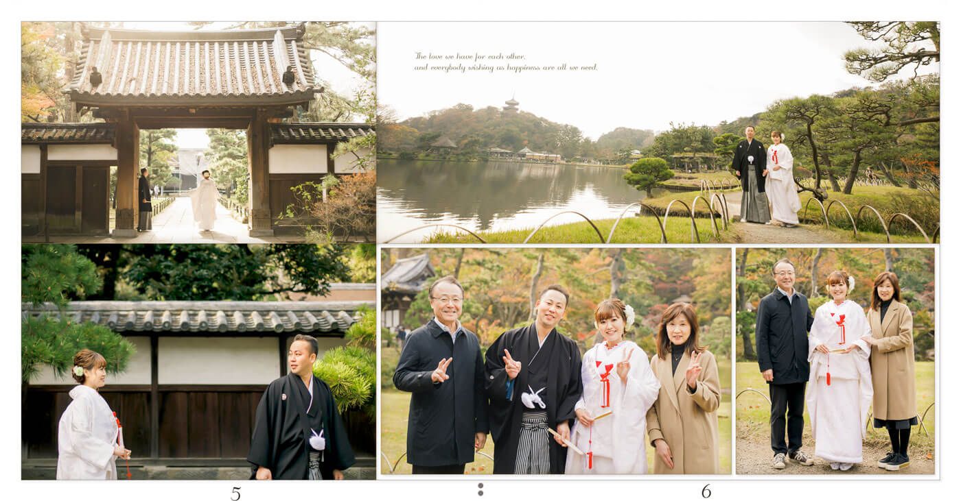 5～6ページ 三渓園 前撮りアルバム
