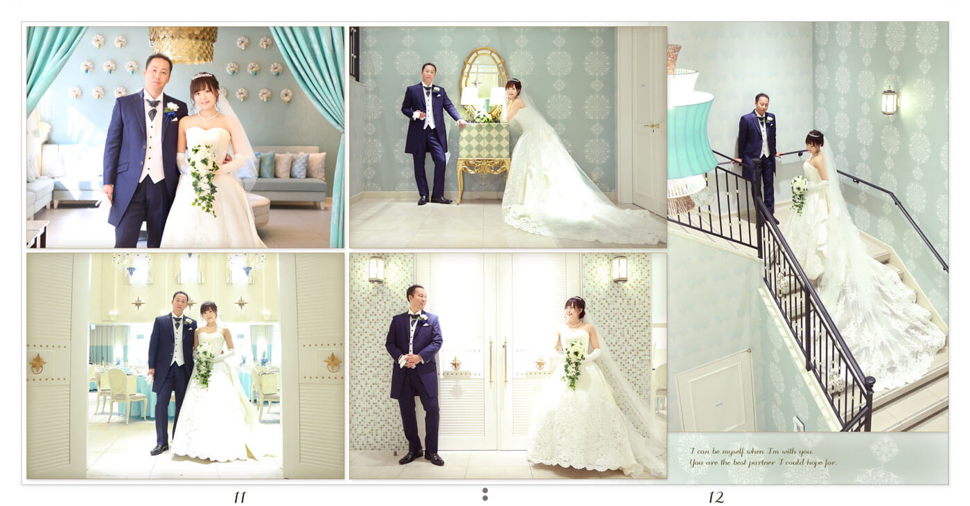 11～12ページ アニヴェルセルみなとみらい横浜 前撮りアルバム