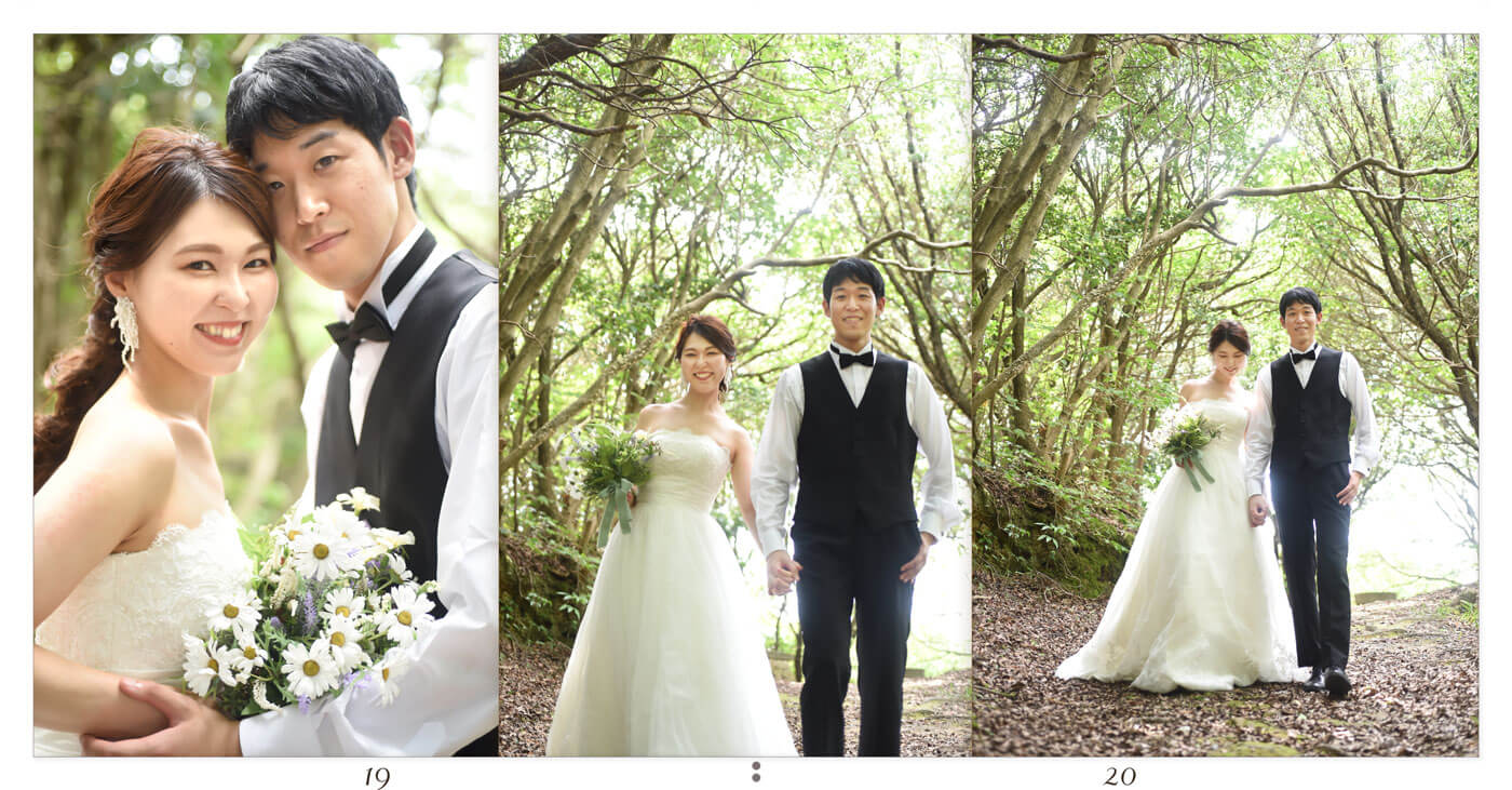 19～20ページ 神戸・京都 前撮りアルバム