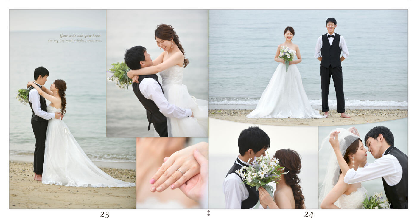 23～24ページ 神戸・京都 前撮りアルバム