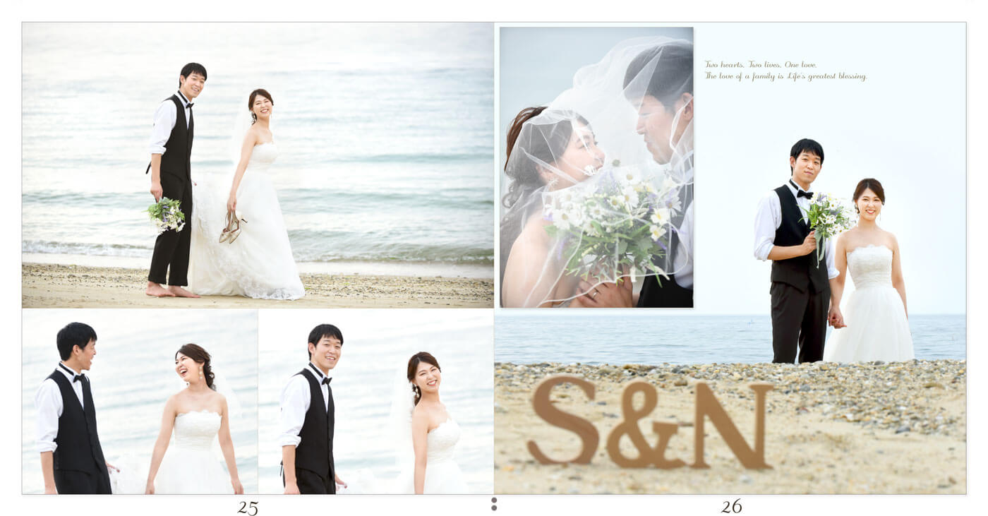 25～26ページ 神戸・京都 前撮りアルバム