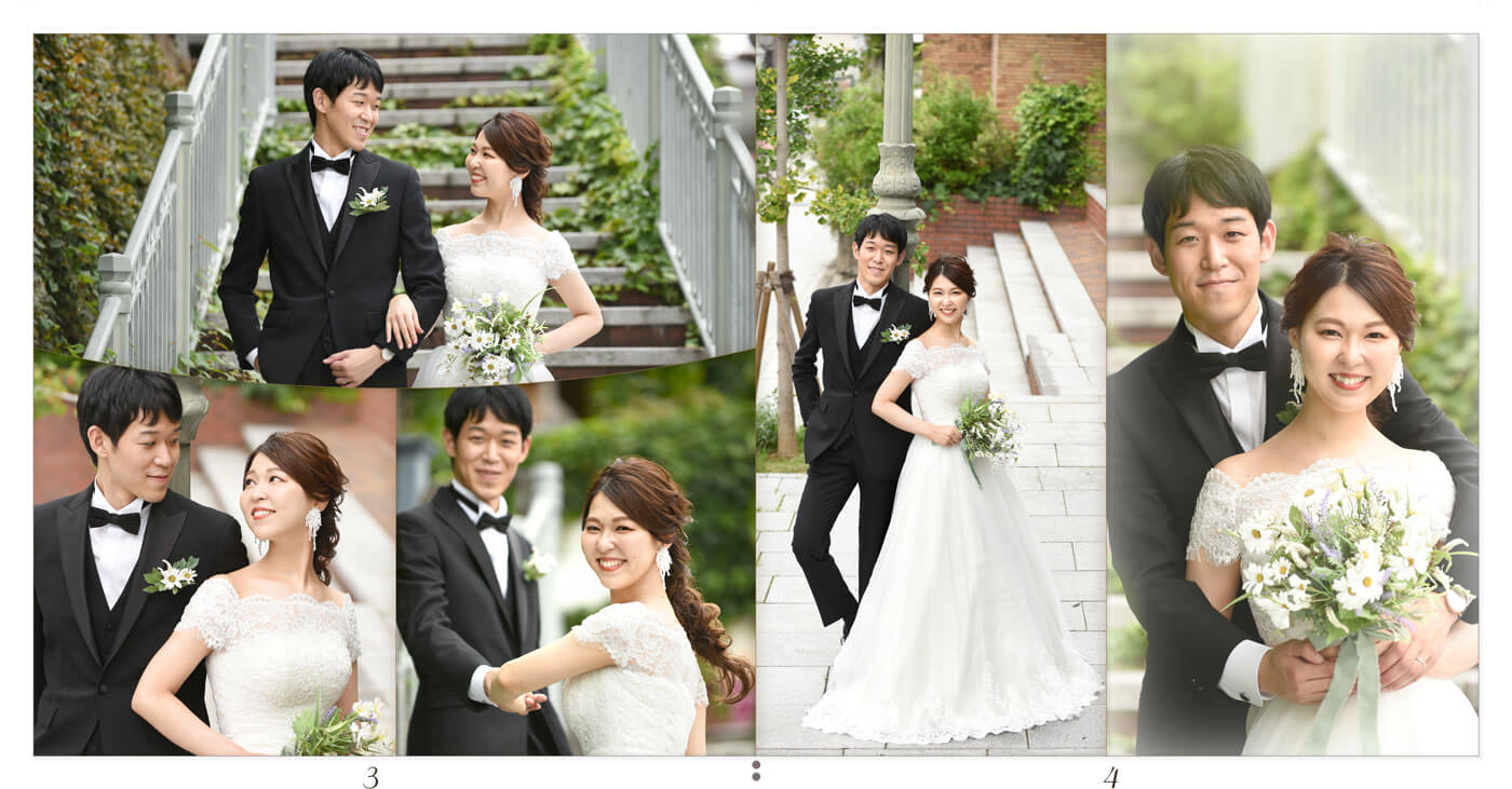 3～4ページ 神戸・京都 前撮りアルバム