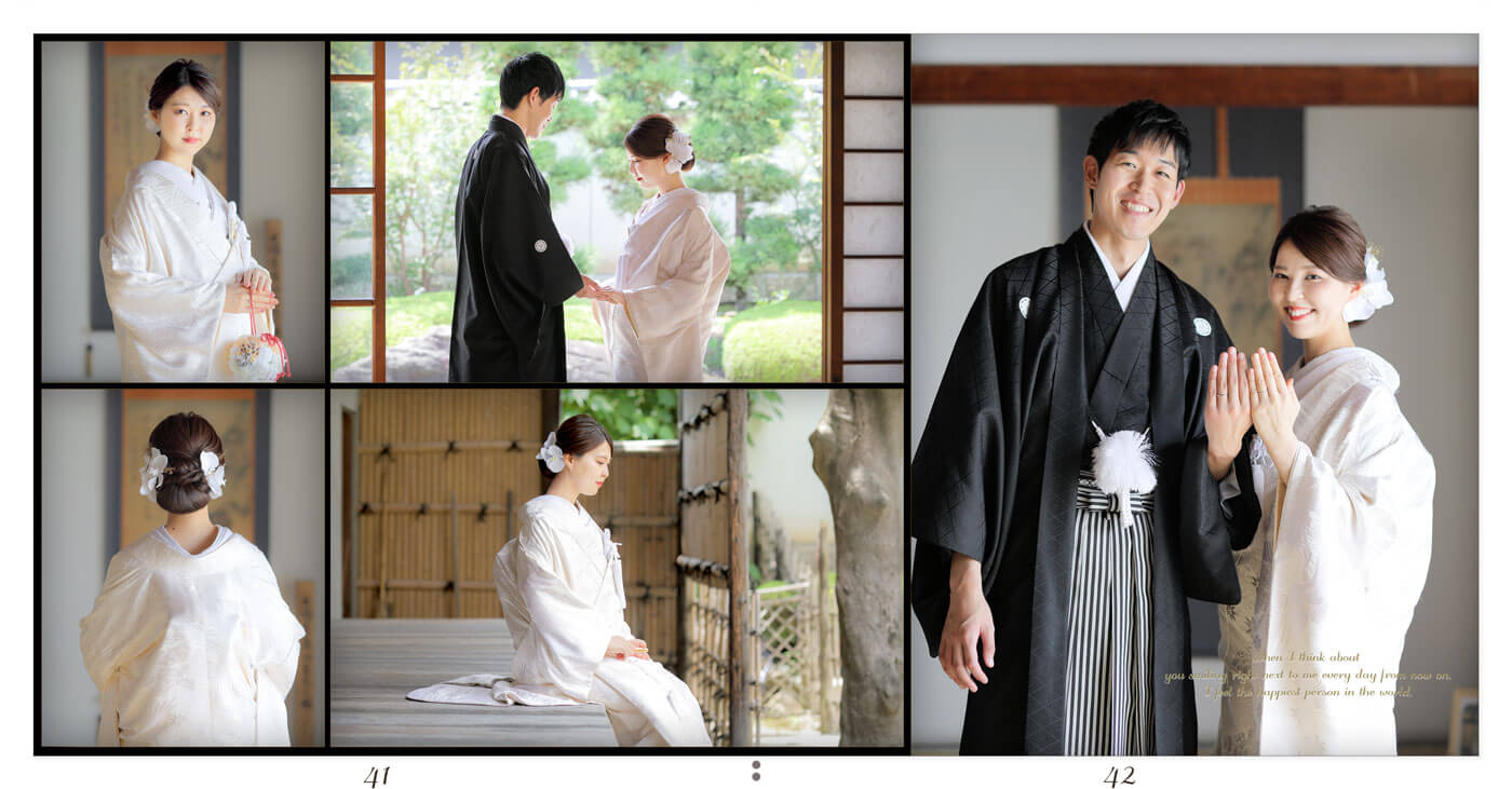 41～42ページ 神戸・京都 前撮りアルバム