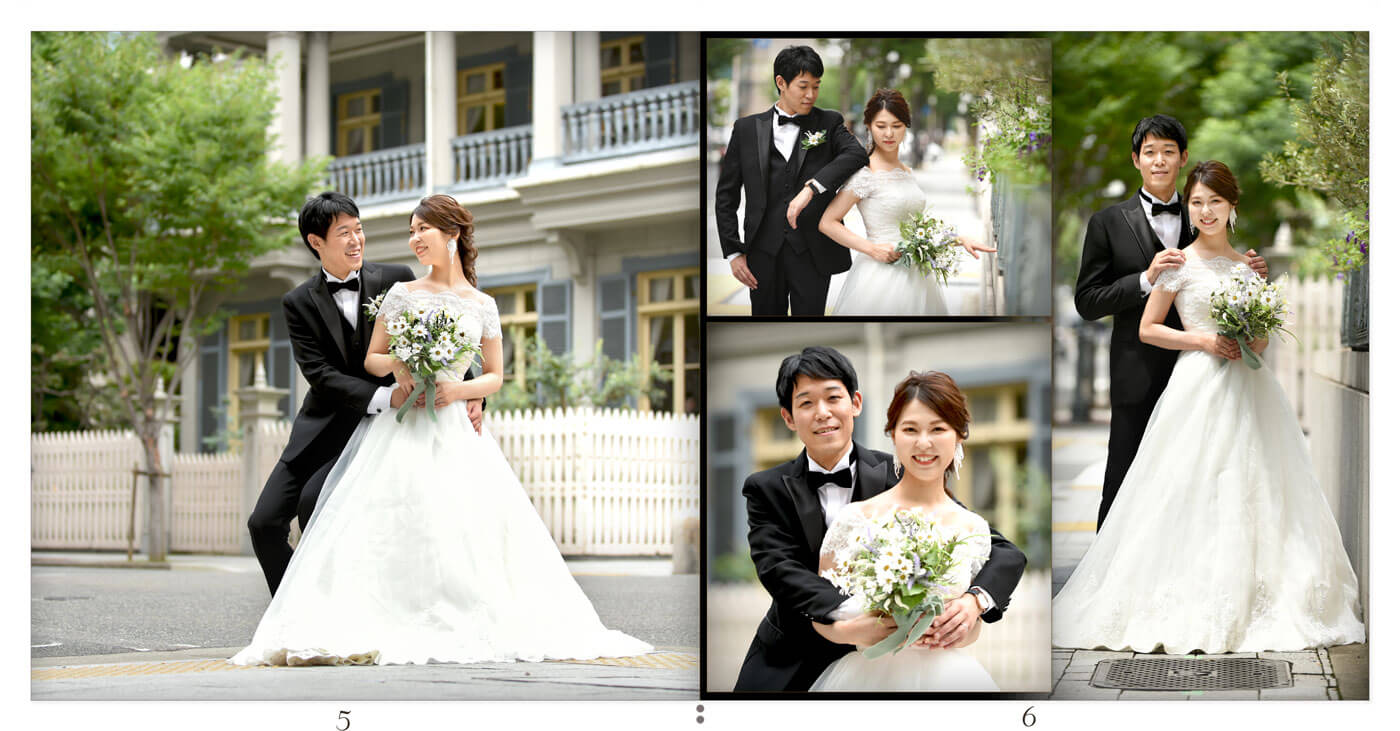 5～6ページ 神戸・京都 前撮りアルバム
