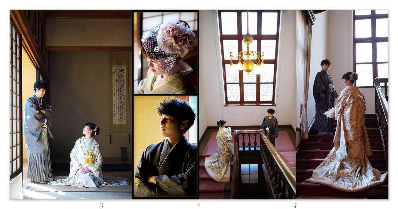 3～4ページ 伊勢山ヒルズ 前撮りアルバム