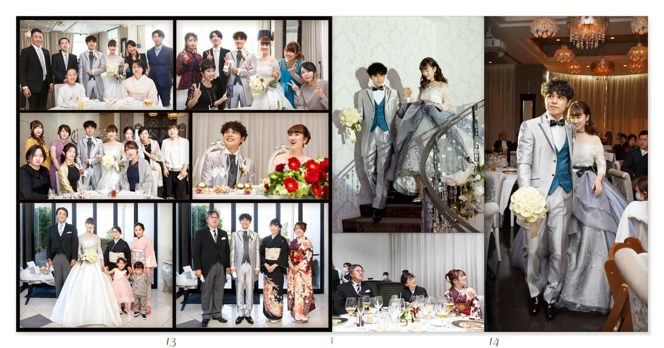13～14ページ 伊勢山ヒルズ 結婚式アルバム