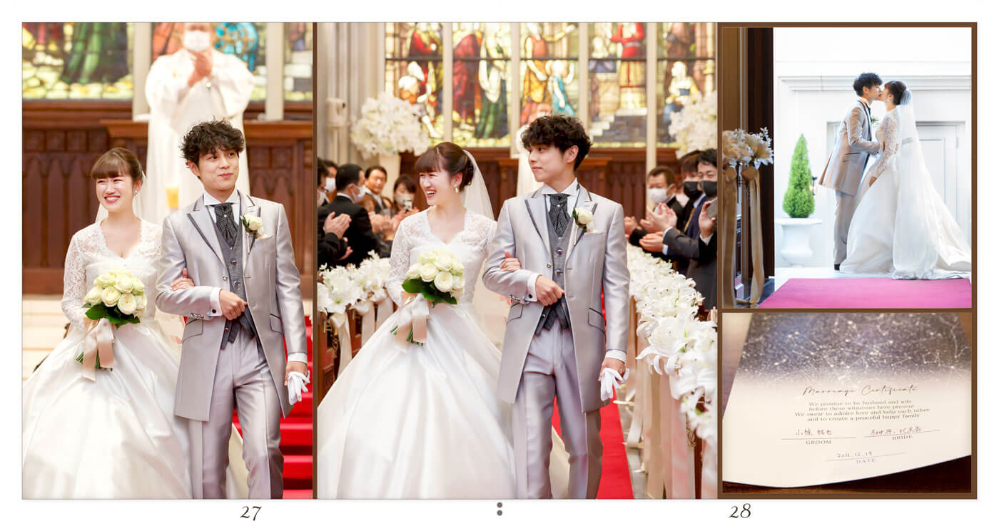 27～28ページ 伊勢山ヒルズ 結婚式アルバム