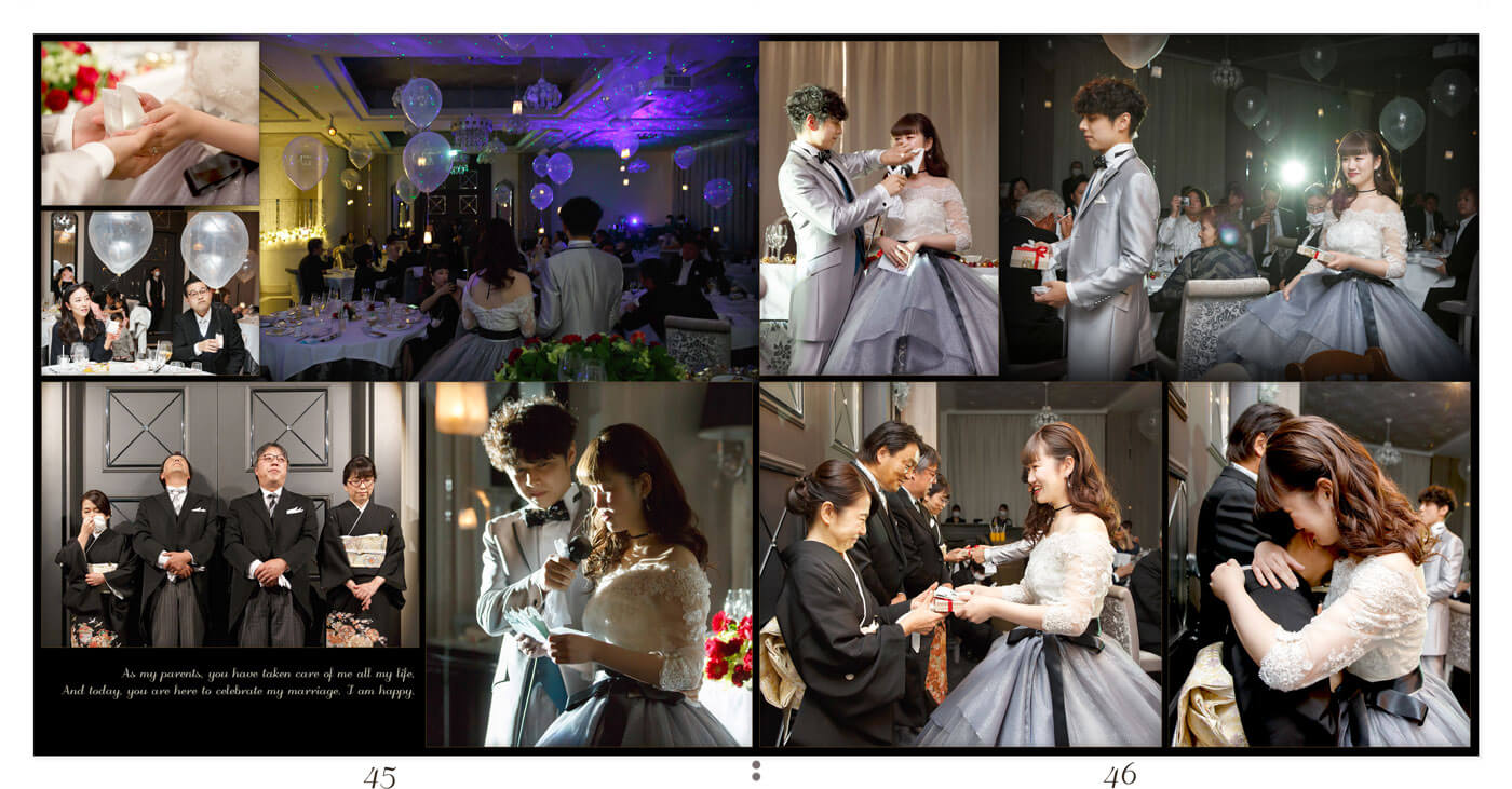 45～46ページ グラマシースイート邸 結婚式アルバム