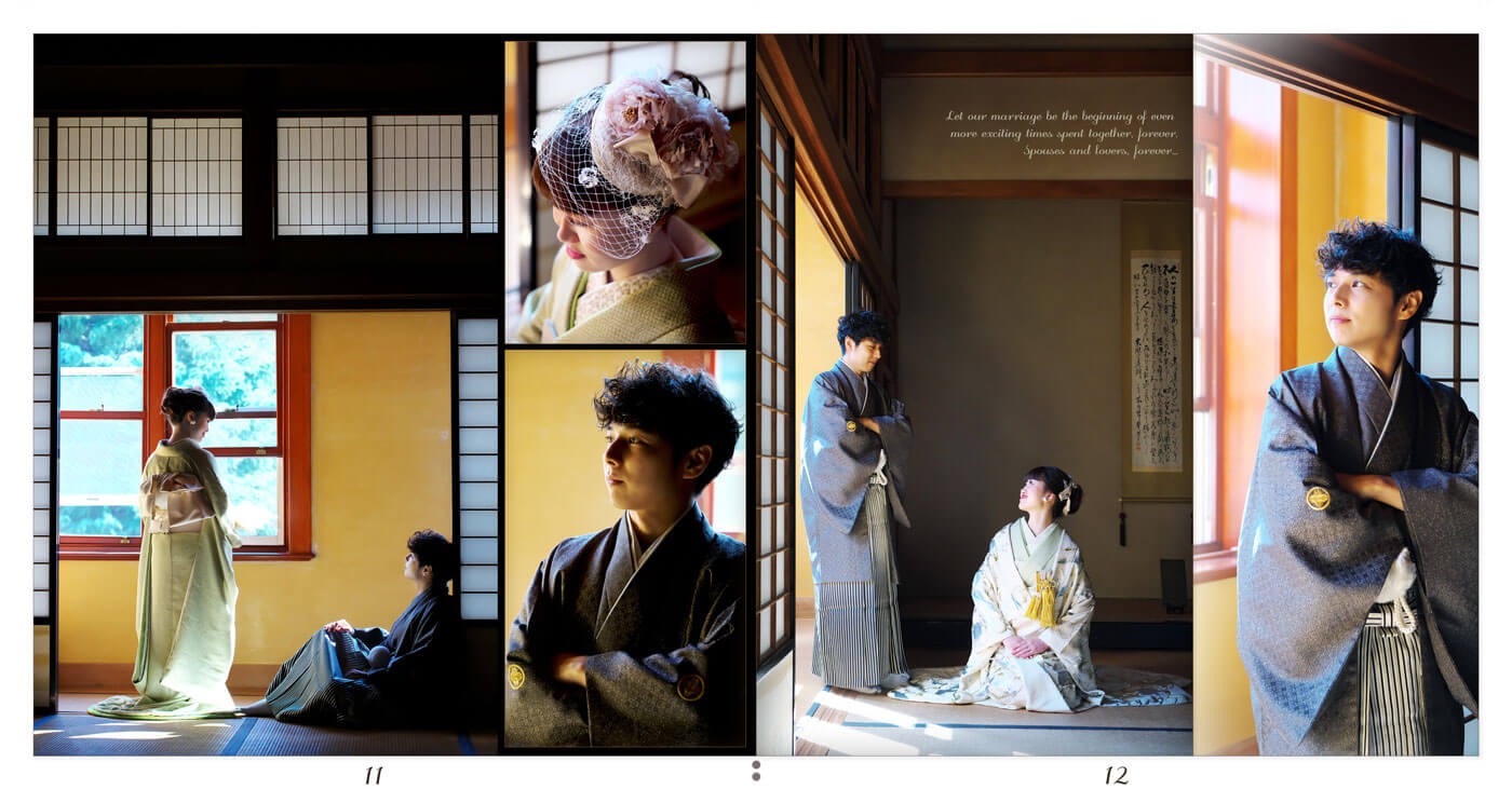 11～12ページ 伊勢山ヒルズ 前撮りアルバム