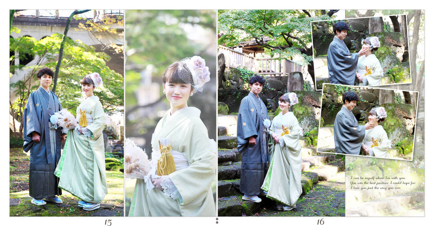 15～16ページ 伊勢山ヒルズ 前撮りアルバム