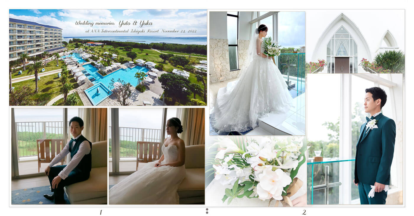 1～2ページ ANAインターコンチネンタル石垣リゾート 結婚式アルバム