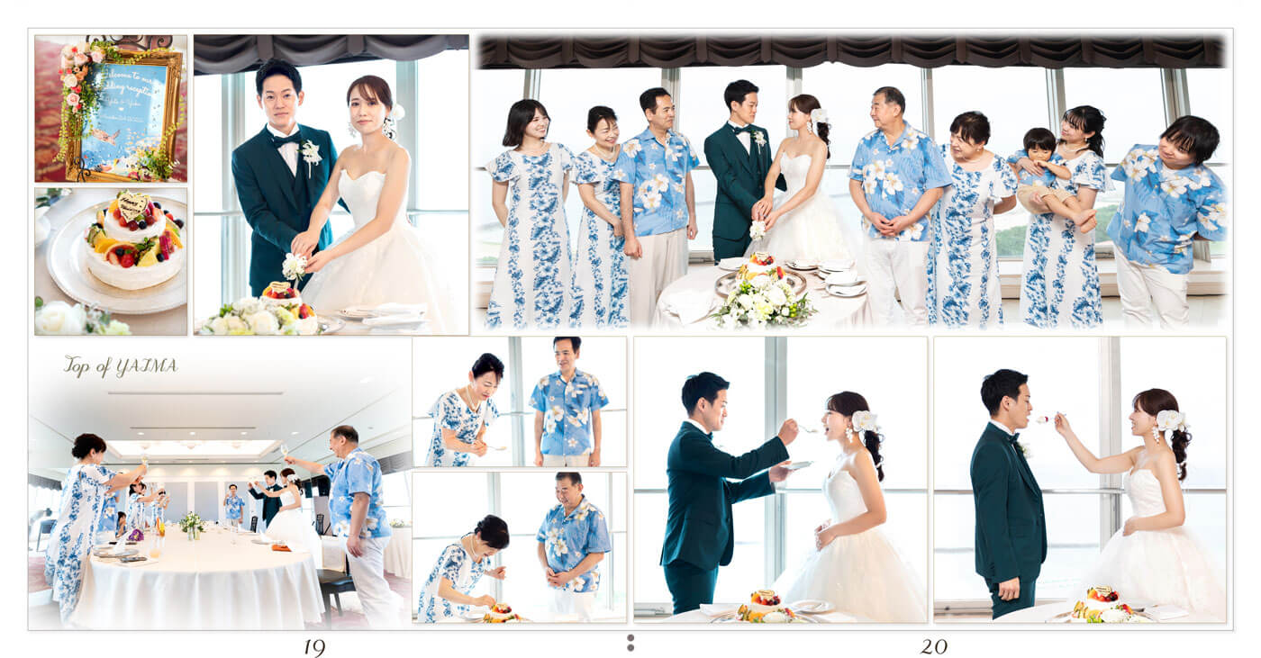 19～20ページ ANAインターコンチネンタル石垣リゾート トップオブやいま結婚式アルバム