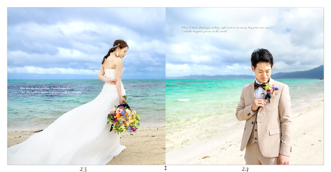 23～24ページ ANAインターコンチネンタル石垣リゾート 結婚式アルバム