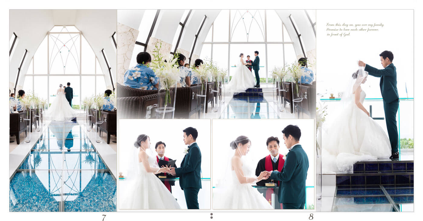7～8ページ ANAインターコンチネンタル石垣リゾート クルデスール・ウェディング結婚式アルバム