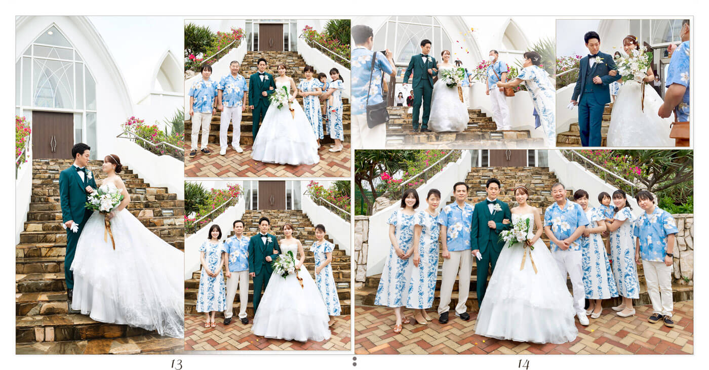 13～14ページ ANAインターコンチネンタル石垣リゾート クルデスール・ウェディング結婚式アルバム