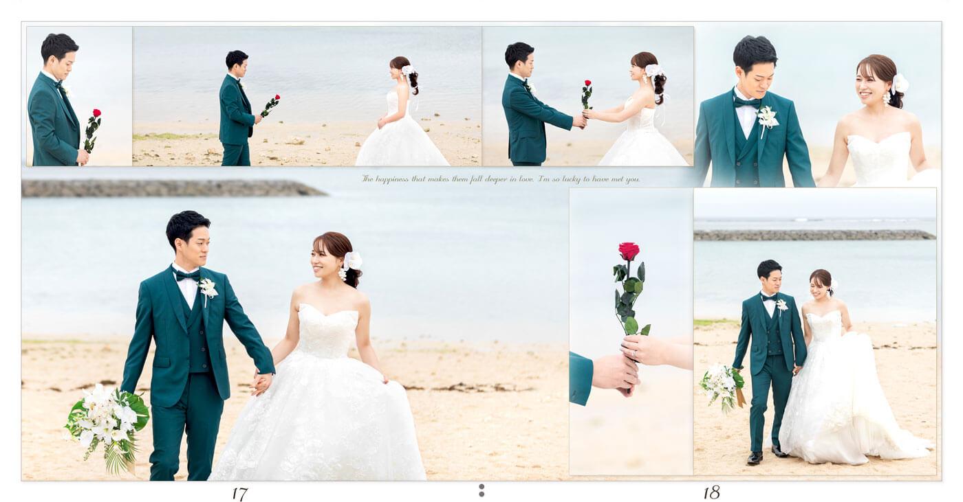 17～18ページ ANAインターコンチネンタル石垣リゾート クルデスール・ウェディング結婚式アルバム