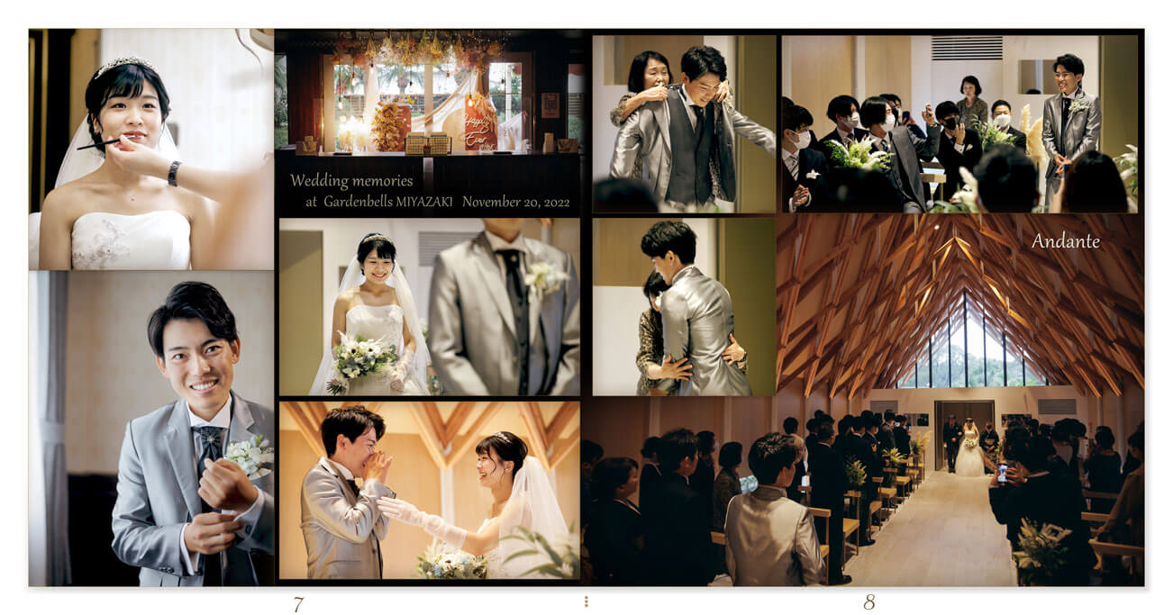 7～8ページ ガーデンベルズ宮崎 結婚式アルバム