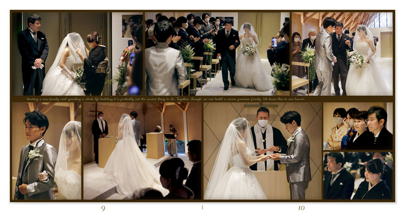9～10ページ ガーデンベルズ宮崎 結婚式アルバム
