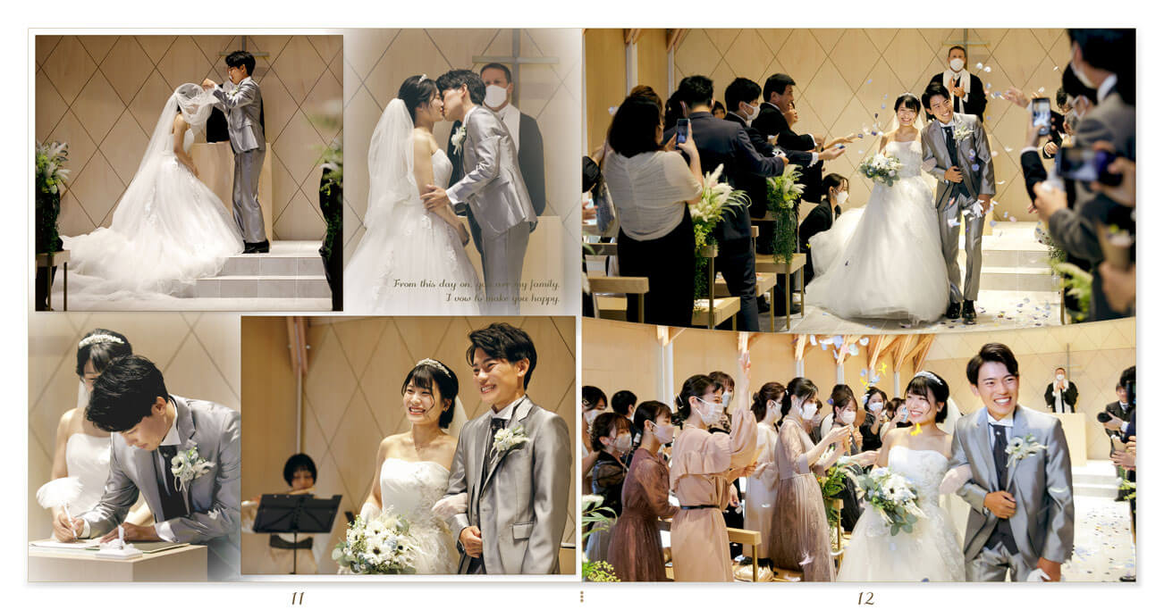11～12ページ ガーデンベルズ宮崎 結婚式アルバム