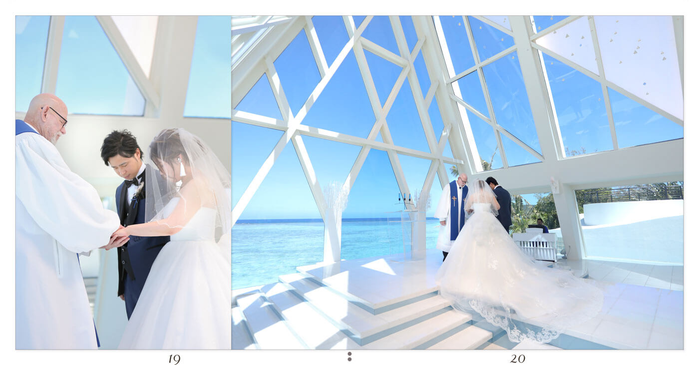 19～20ページ グアム ブルーアステール 結婚式アルバム