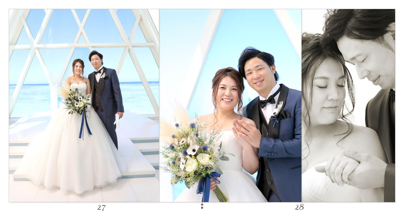 27～28ページ グアム ブルーアステール 結婚式アルバム