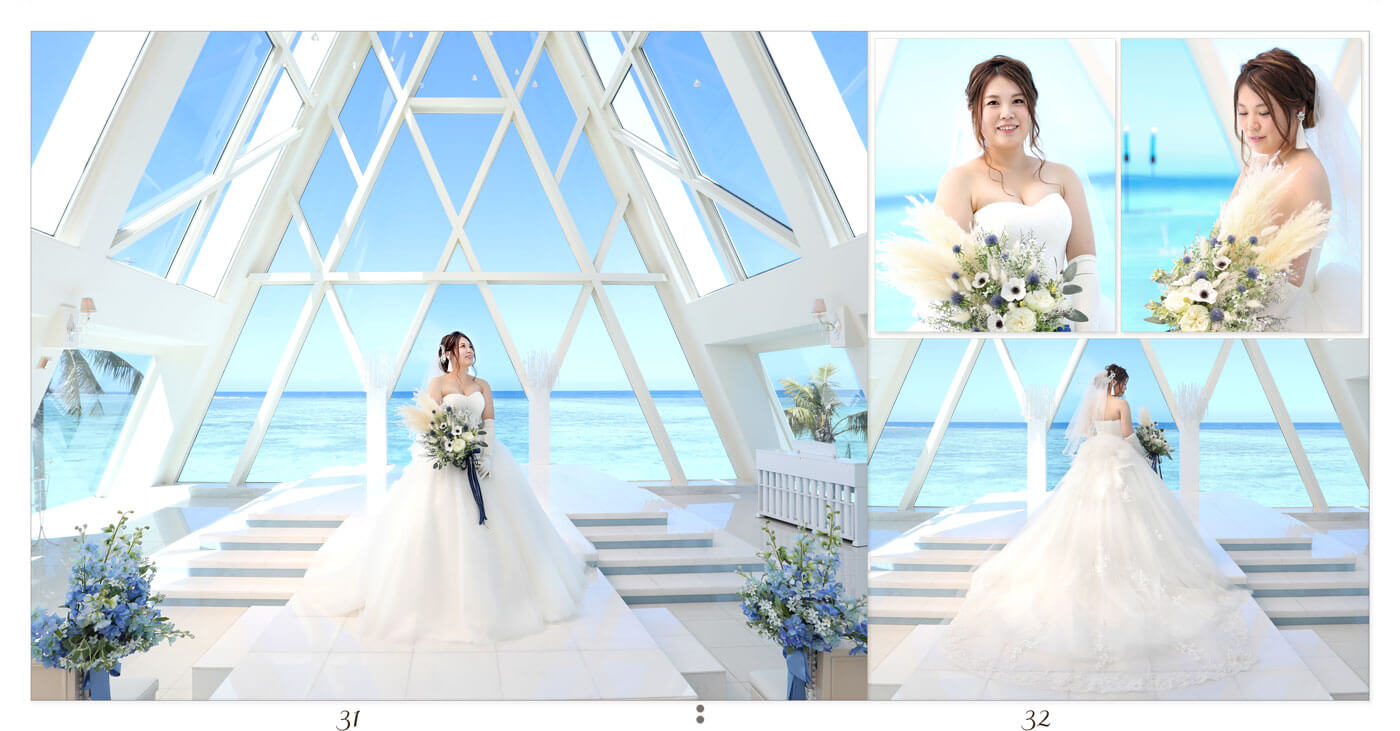 31～32ページ グアム ブルーアステール 結婚式アルバム