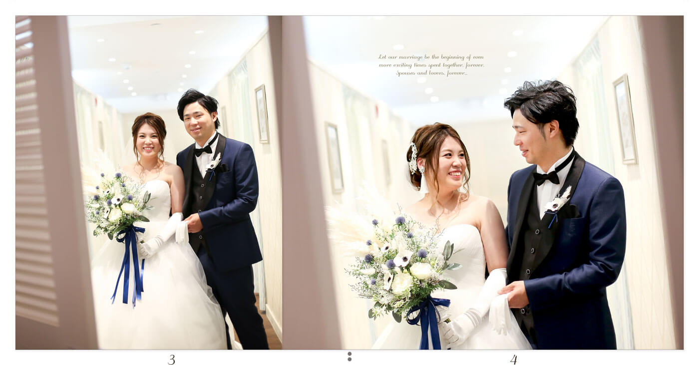 3～4ページ グアム ブルーアステール 結婚式アルバム