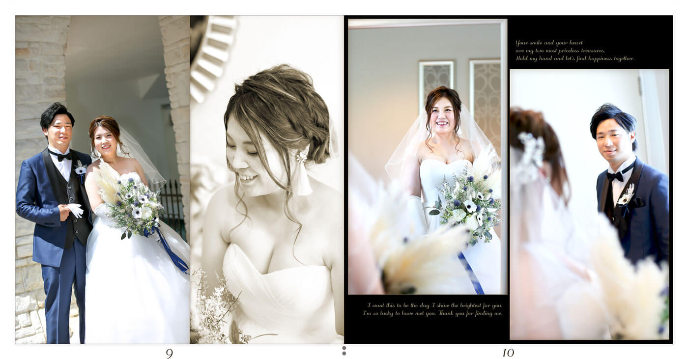 9～10ページ グアム ブルーアステール 結婚式アルバム