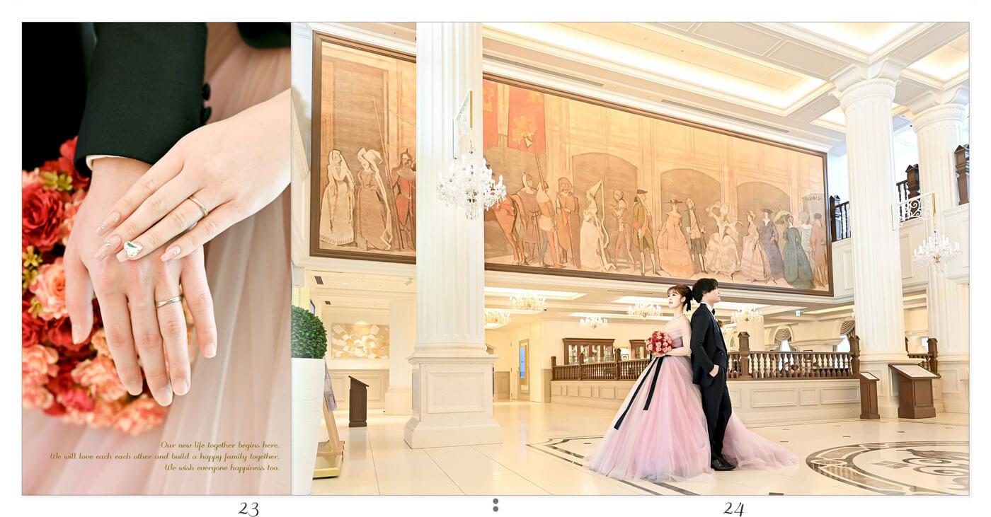 23～24ページ 宝塚大劇場 フォトウェディングアルバム