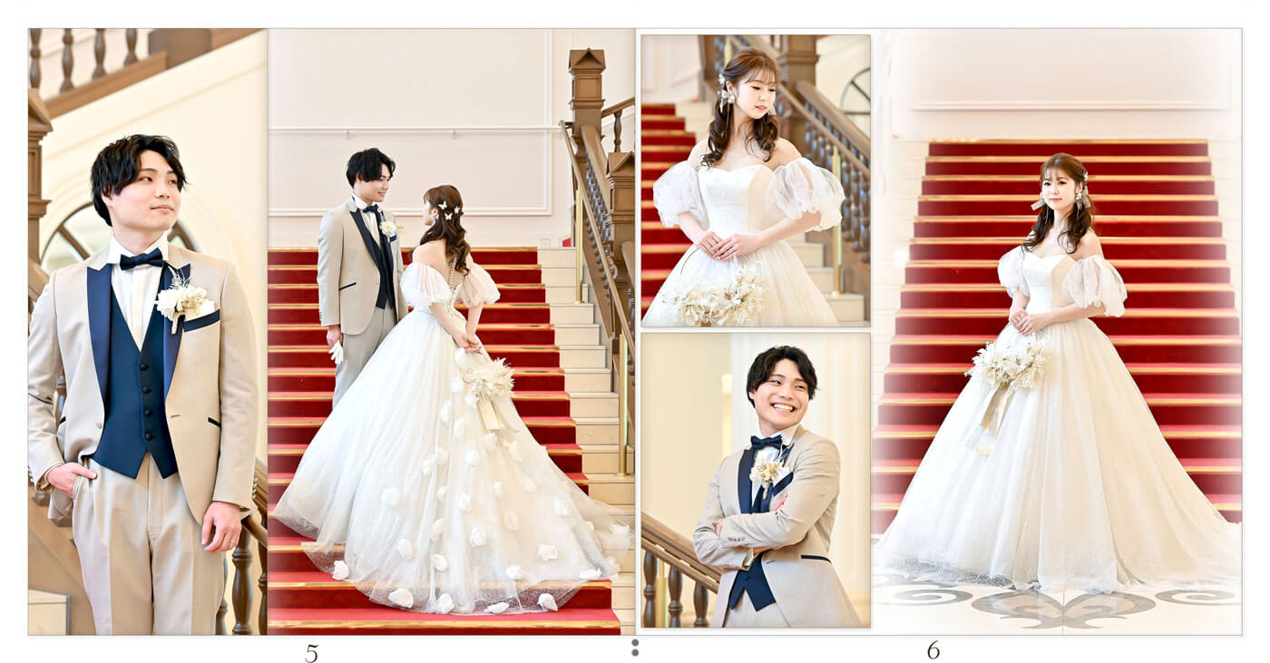 5～6ページ 宝塚大劇場 フォトウェディングアルバム